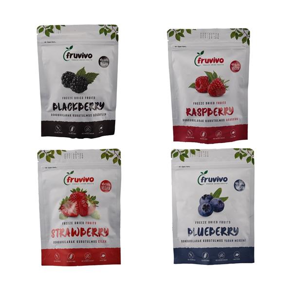Böğürtlen Ahududu Çilek Yaban Mersini  Mix
